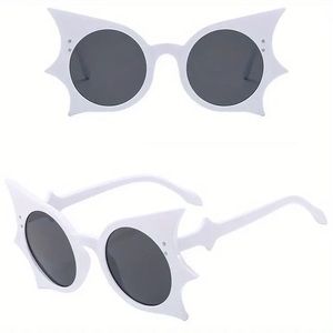 White Bat Wing Sun Glasses